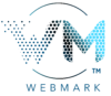 Webmark logo - no tagline - black and blue